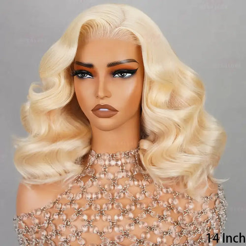 13x4 HD Lace Front Bob Wig - 613 Blonde