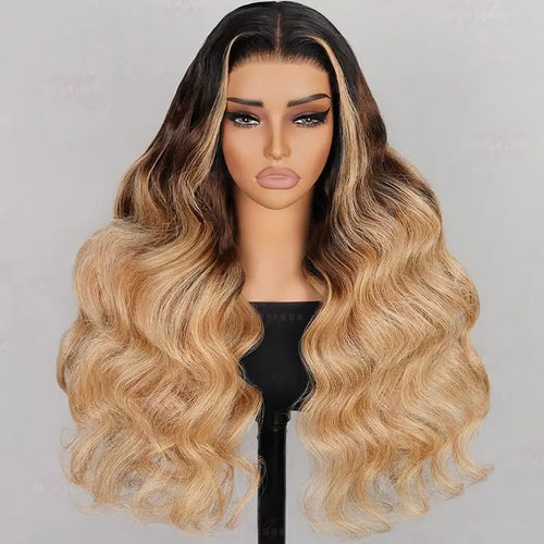 13x4 HD Lace Frontal Body Wave Wig - Blonde #T1B/4/27