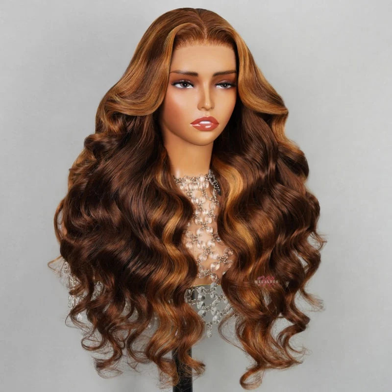 13x4 HD Lace Frontal Wig - Wavy #30 Highlights