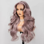 13x4 Pre-cut Glueless Frontal Wig - Ash Purple
