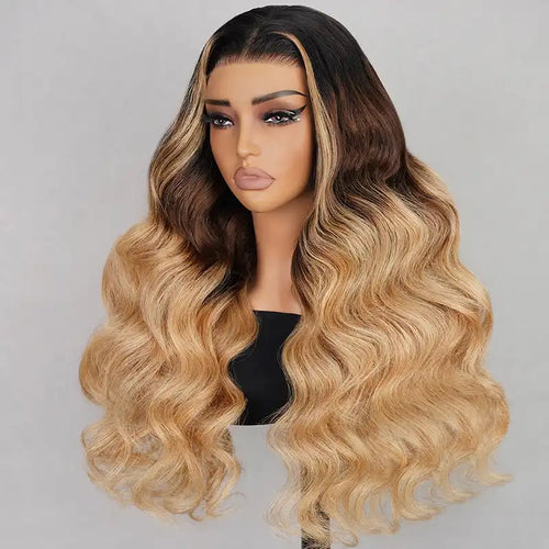 13x4 HD Lace Frontal Body Wave Wig - Blonde #T1B/4/27