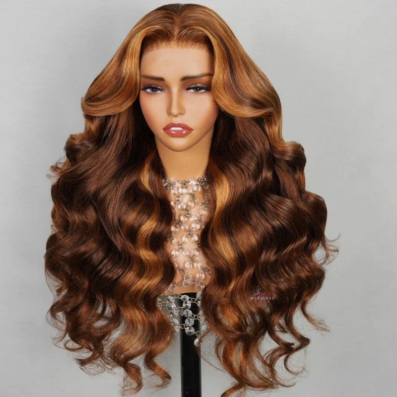 13x4 HD Lace Frontal Wig - Wavy #30 Highlights