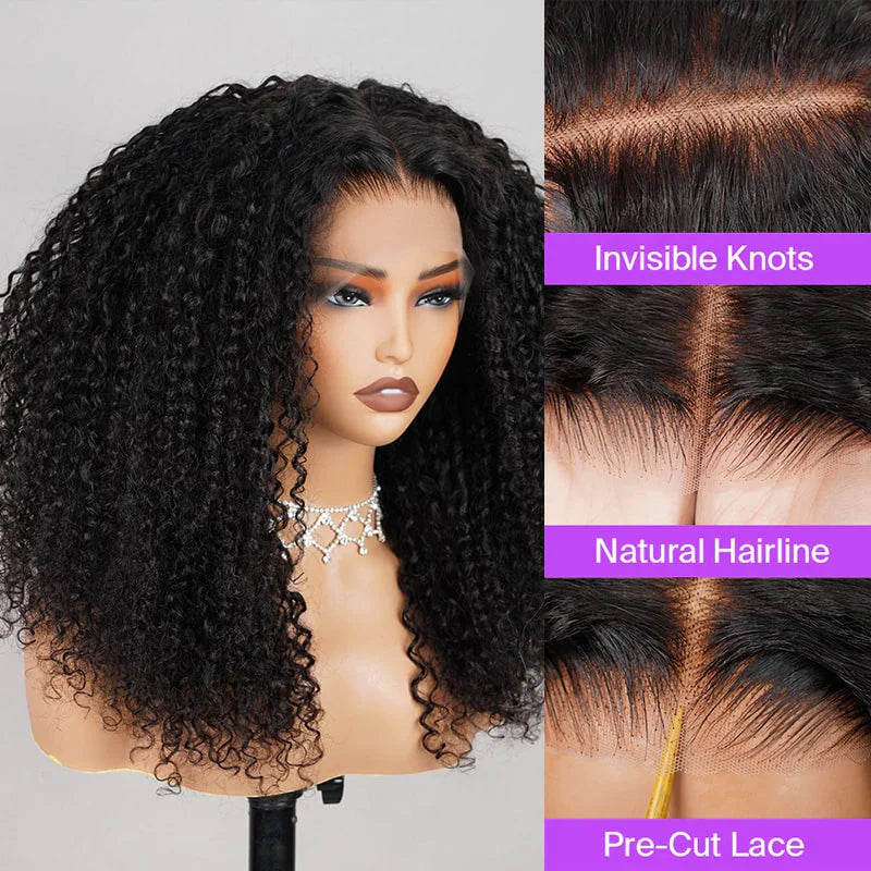 6x5 Pre-cut Glueless Wig - Kinky Curly - Wild Shuga