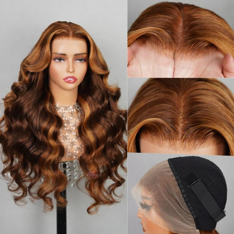13x4 HD Lace Frontal Wig - Wavy #30 Highlights
