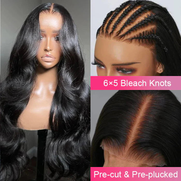 6x5 Pre-cut Glueless Wig - Body wave - Wild Shuga