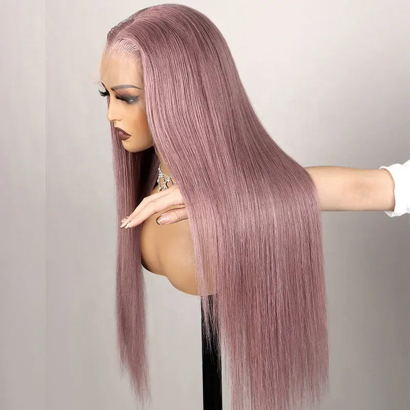 13x4 Pre-cut Glueless Frontal Wig - Ash Purple