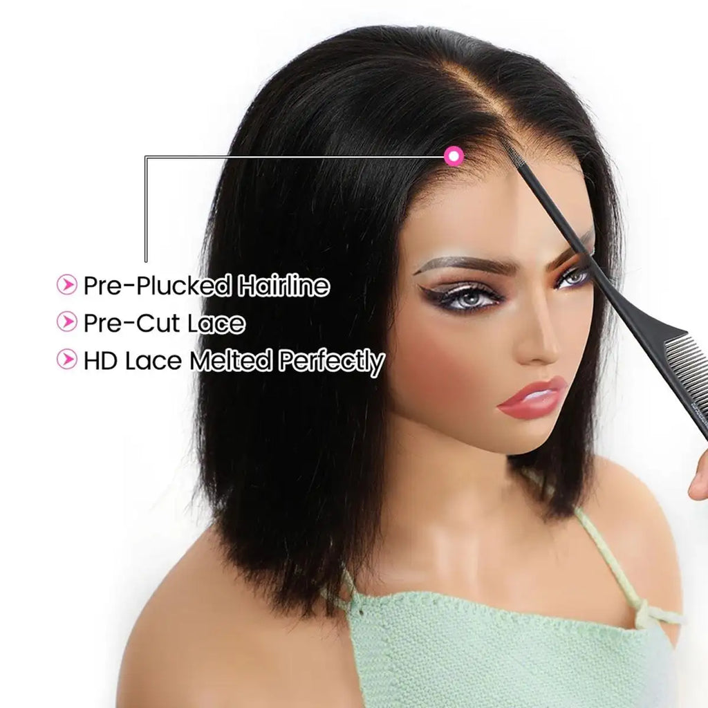 13x6 Bob Straight HD Lace Wig
