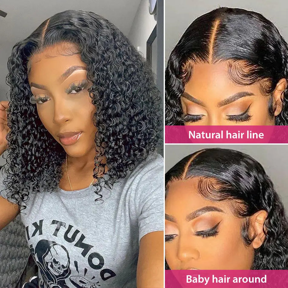 13x6 Bob Curly HD Lace Wig