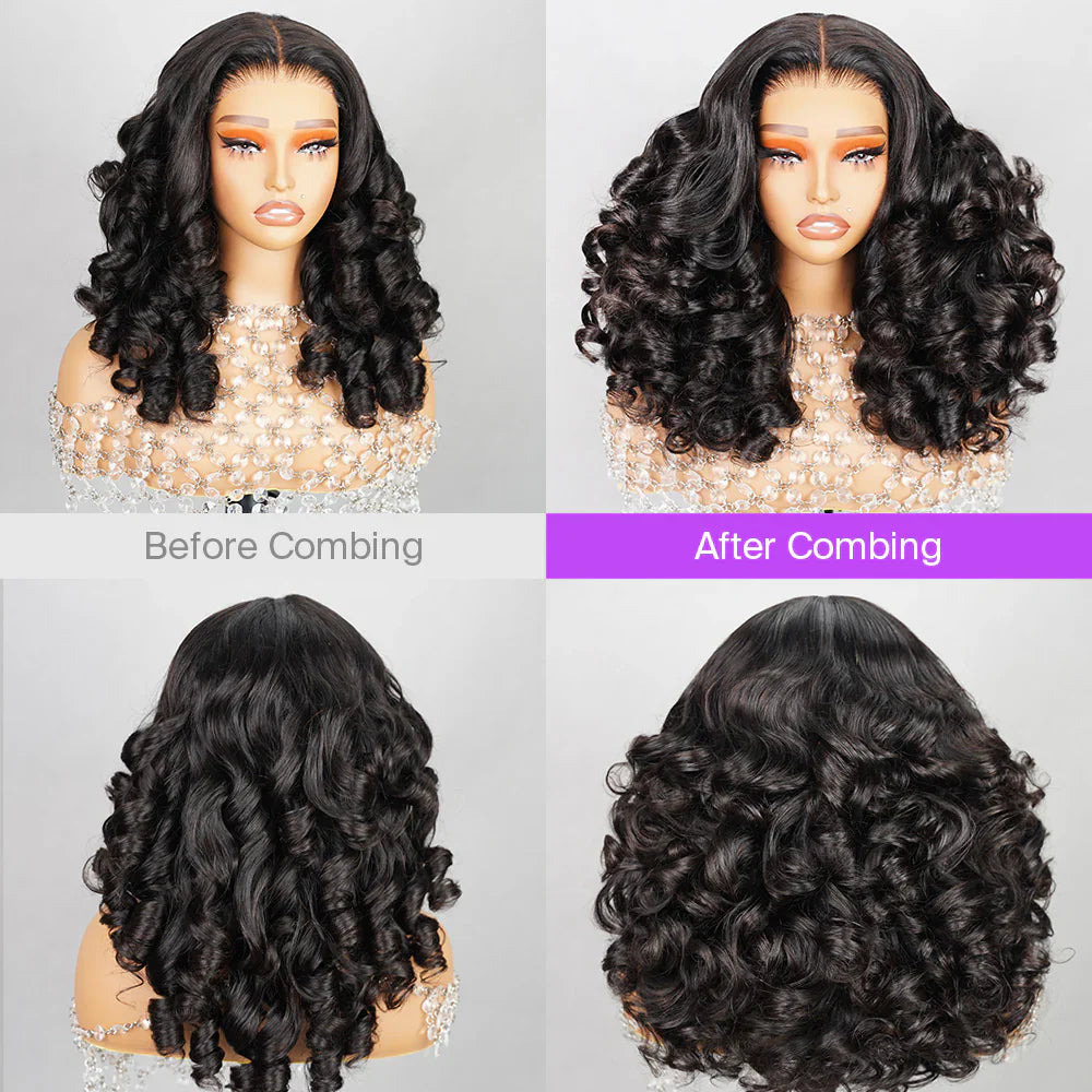 Funmi Curly 6x5 Pre-cut Short Glueless Wig - Wild Shuga